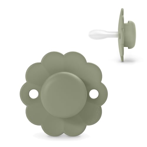 Suavinex, Chupete para Bebés 6/18 Meses, Chupete Redondo con Tetina Fisiológica de Silicona SX Pro, Tetina Simétrica, Plana y Flexible, Respeta el Desarrollo Bucodental, Wonder Green