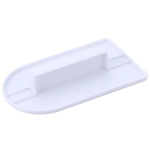 Generic Cake Smoother Screed Cream Scraper - White Fondant Smoothing Tool for Cake Decoration, Polisher & DIY Baking - Food-Grade Plastic - 1 Piece, 14.5*8.2*2cm, ZXCPBAKING240712A550001
