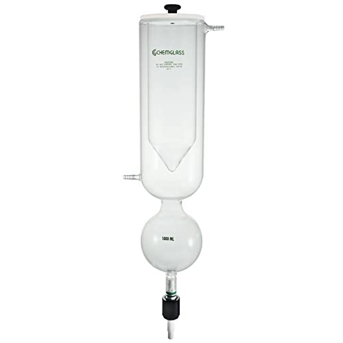Chemglass CG-4523-01 Series CG-4523 Vacuum Trap Complete, Solvent Vapor, Plastic Coated, Chem-Drain Valve
