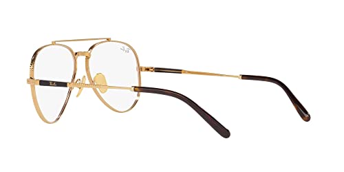 Image of Ray-Ban unisex-adult Rx8225v Aviator Titanium Pilot Prescription Eyewear Frames