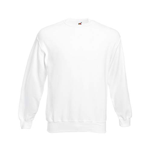 Fruit of the Loom Herren 62-202-0 Sweatshirt, weiß, Größe S