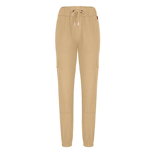 Mens Cargo Pants Slim Fit Drawstring Stretch Joggers Tapered Causal Fashion Solid Athletic Sweatpants Fall Trousers4