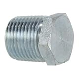 MIDLAND INDUSTRIES 5406P8 Hex Head Plug, 1/2 in MPT, Steel