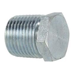 MIDLAND INDUSTRIES 5406P8 Hex Head Plug, 1/2 in MPT, Steel