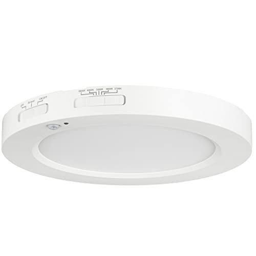 Diodesy 5Color Motion Sensor Ceiling Light, 120V Cri90 12W, 5 Inch 2700K/3000K/3500K/4000K/5000K Selectable Led Flush Mount Fixture For Garage, Walk-In Closet, Attic, Pantry, Etl Listed #TOP6