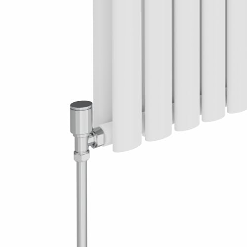 Radiateur ovale horizontal blanc 600x1003mm double panneau pour salon