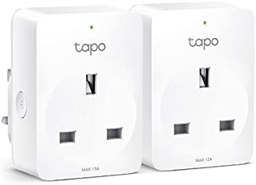 Smart Plug with Energy Monitoring, works with Alexa and Google Home,Wi-Fi Alexa Smart Plug, Remote Control,Device Sharing,No Hub Required-TapoP110 (2-Pack), packaging may vary