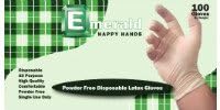 Happy Hands Powder Free, Latex Gloves, Medium, 5 mil, Case of 1000