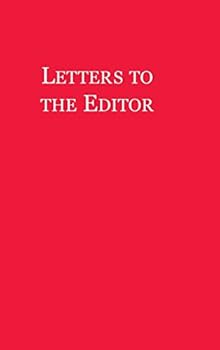 Hardcover Letters to the Editor Book