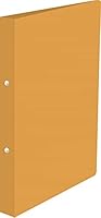 Kangaro Ringbuch Blickdicht Orange (PP, DIN A4, 2-Ringe 16mm O-Mechanik, Rücken 20mm)