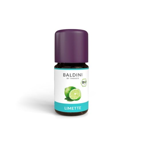 Baldini Limettenöl Bio-Essenz 5 ml | 100% naturreines ätherisches Öl (Citrus aurantifolia) | Bio-Qualität Spritzige Frische für Küche & Genuss