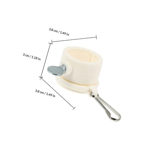 Ciieeo 4 Pcs 1-inch Flag Pole Rings with Rotating Aluminum Alloy Clips, Outdoor Flag Pole Replacement Parts with Ball Bearing Swivels, Suitable for Rv and Truck Flagpole Installation