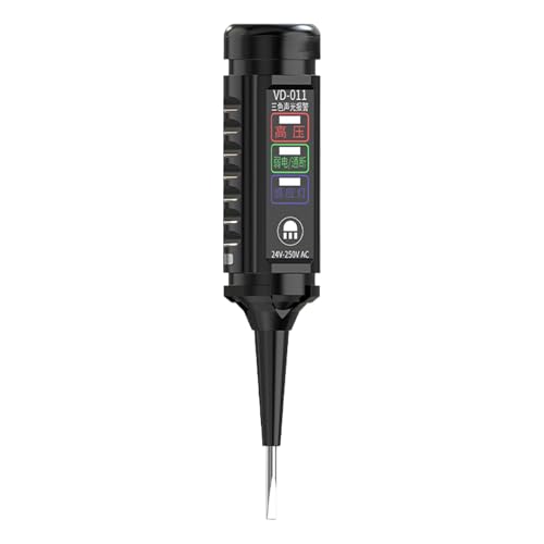 Opilroyn Probador eléctrico, pluma de prueba eléctrica,Bolígrafo de prueba con pantalla LED Detector de voltaje eléctrico - Prueba de voltaje no táctil, detector de circuito de destornillador efectivo
