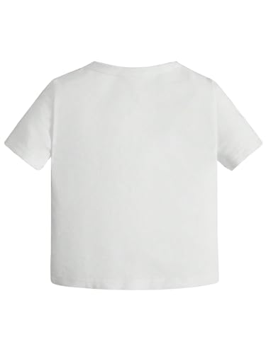 OYOANGLE Girl's Heart Print Summer Tee Shirt Short Sleeve Round Neck T-Shirts Graphic Tees2