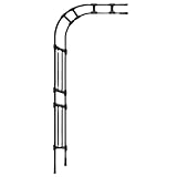 El arco de plantas trepadoras puede acomodar y soportar varias plantas trepadoras, verduras, flores y vides, y proporcionarles el apoyo que necesitan para crecer.