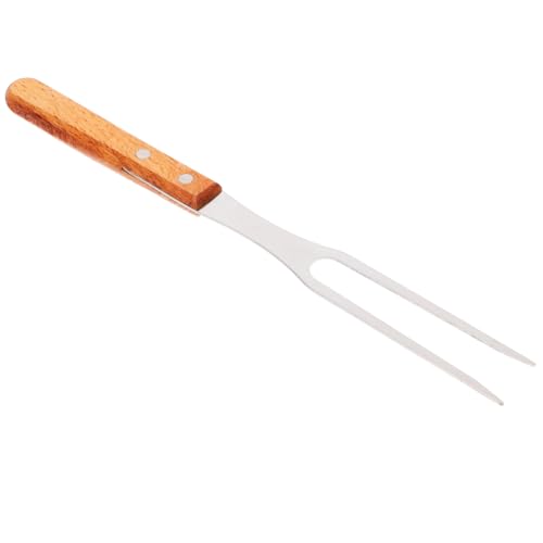 COLLBATH Stainless Steel Long Handle Fork Heavy Duty Meat Fork with Comfortable Grip for Outdoor Bbq Grilling Camping and Picnics Versatile Tool for Cooking Enthusiasts