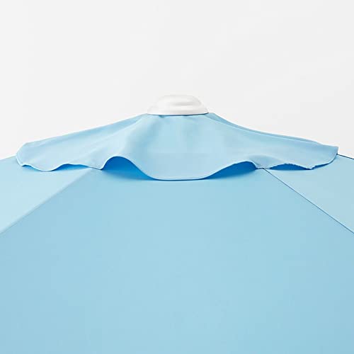 2,7M Terrasse Sonnenschirm Sonnenschirm Outdoor Sunshade Baldachin Garten Hinterhofmöbel Abnehmbarer Strandschirm for Den Außenbereich, Garten Und Terrasse, Basis Nicht Enthalten (Color : Blue) – Bild 4