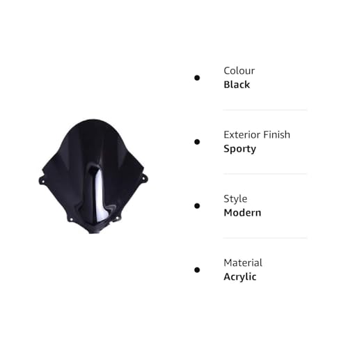 Image of Old Gixxer SF DB Visor Windshield Wind Deflector Dark Smoke Black Color