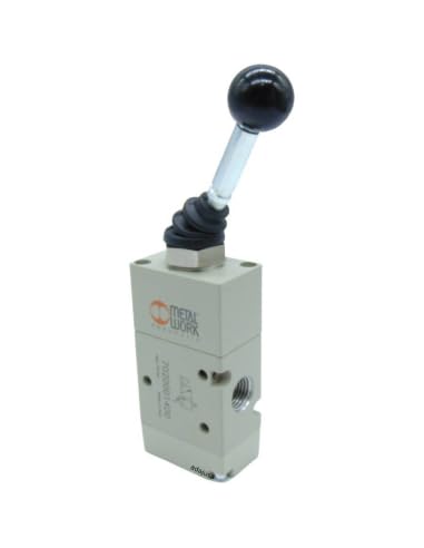 Manual Lever Valve 1/8 3 Way 2 Position Fixed Front Lever - Metal Work