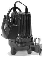 Goulds 1GA71H4CD, 1GA Series, Grinder Pump, 4 HP, 460 Volts, 3 Phase, 1-1/2" NPT Discharge, 56 GPM Max, 120 ft Max Head, 30 ft Cord