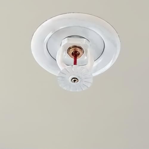 TunaMax (6 Pack) 1/2" IPS Fire Sprinkler Escutcheons 3/4" Adjustment Sprinkler Head Cover Plate Trim Ring White