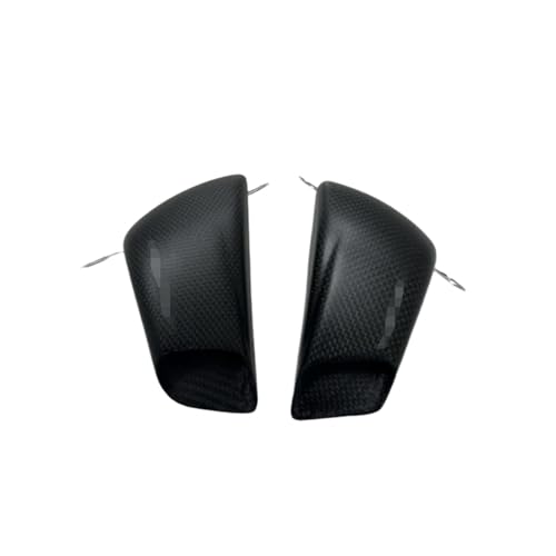 XNJIADVSY Conductos de Aire de Fibra de Carbono for Motocicleta, Cubierta de radiador y Pinza, compatibles con Ducati Panigale V2 899 959 1199 1299 Hyper 950 Multistrada V4(Matts-Logo)