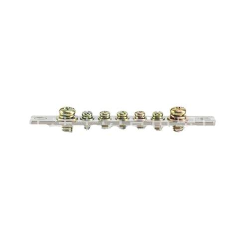 Bornier de mise à la terre 7 trous cuivre 3x15 barrette de terre rangée zéro