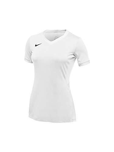 Nike Women's Hyperace Short Sleeve Jersey, White, Small