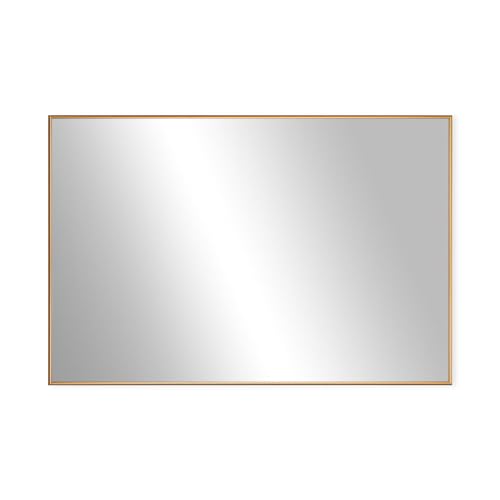 Frame My Mirror Gold Metal Framed Mirror, 28″ x 60″ Champagne Bronze Mirror for Bathroom, Metal Frame, True Reflections Glass, Stanton Design, Hangs Horizontally or Vertically, Made in USA