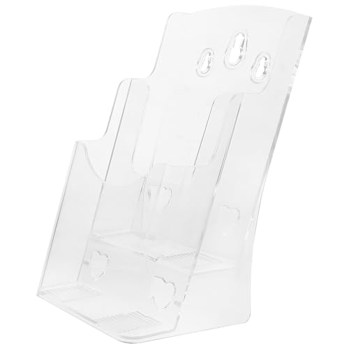 LEDMOMO 壁掛け式ドキュメントスタンド 高耐久ファイルラック 段収納 デスクトップ用書類整理ラック オフィス 自宅 店舗向け