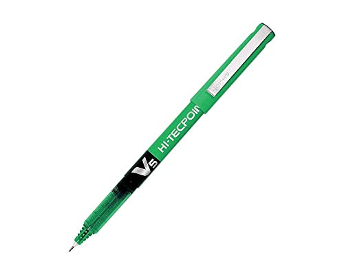 Image of Pilot Hi-Tecpoint V5 Liquid Ink Rollerball Pen - Fine Tip - (Blue, Black, Red, Green)
