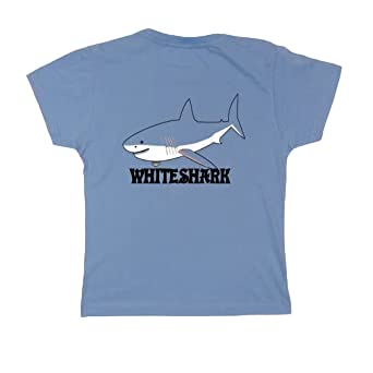 GenericKids Unisex T-Shirt Camesita Printed White Shark