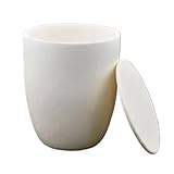 Keramiktiegel Tiegel, 2er-Pack bogenförmige Aluminiumoxidtiegel mit Deckel, verschiedene Modelle for Schmelzen und Isolieren(Model2)