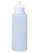 4 Oz Natural Plastic Cylinder Bottles with Flip Top Pour Spout, Pack of 6