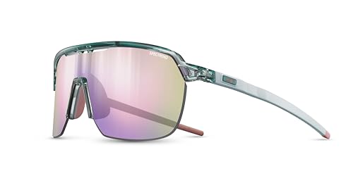 Julbo Lunettes de soleil running, trail, vélo, ski FREQUENCY Mixte Vert Clair/Rose Catégorie 3