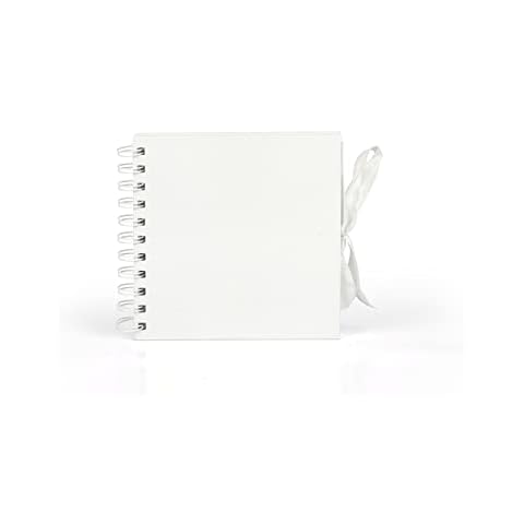 Small White Scrapbook Photo Album 100 Pages/50 Sheets Cover