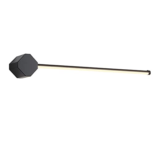 Appliques murales devant long miroir pour salle de bains LED