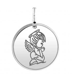 Médaille Ange Priant en Or 18k Argyor pour Baptême