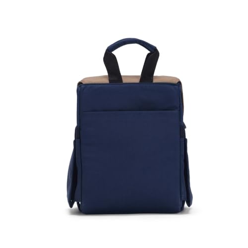 Image of Carriall Nova Lunch Bag for Office /Tiffin Bag for Daily Use, Office, College, School & Picnic | Easy to Clean & Easy to Carry | Spill-Resistant, Detachable Strap | 6.7L | Men & Women | Navy Blue