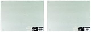 Work Top Saver Chopping Board Glass Surface Protector Place Mat Home 38x28cm Frosted- Set of 2