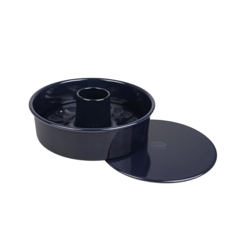 Dr.Oetker Back-Liebe Moule rond en émail noir base plate et tubulaire 26 cm