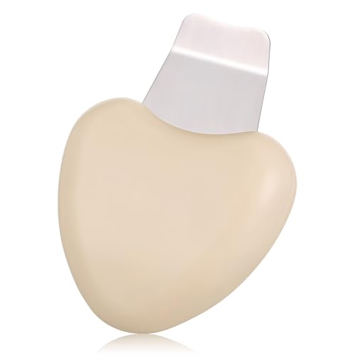 Garneck Espátula para Limpieza Profunda de Rostro y Nariz Extractor de Sebo y Puntos Negros Herramienta de Acero Inoxidable y Plástico para Cuidado