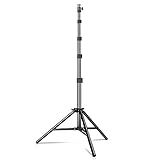 KIBTOY Lampenstativ 150cm, 3 KG Traglast Lichtstativ, Light Stand mit 1/4