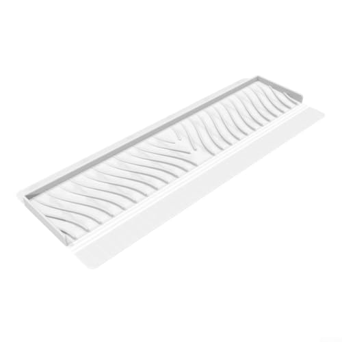 Protector de borde de fregadero en silicona para cocina y baño, evita salpicaduras de agua y daños en superficies (transparente)