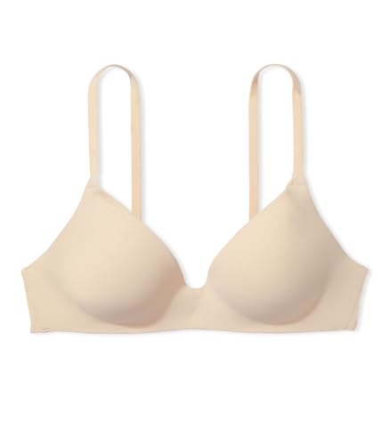 Victoria's Secret Pink Wear Everywhere Wireless Push Up Bra, Lightly Lined, Smoothing, Bras for Women, Marzipan, 38DD - image 3
