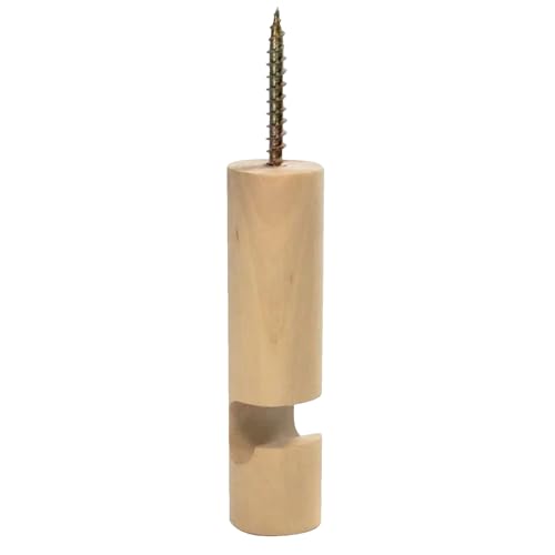 Hombre de planta de techo ganchos de madera para plantas, campanillas de viento y linterna | Ganchos versátiles para luces LED, decoración de vacaciones, uso interior y exterior