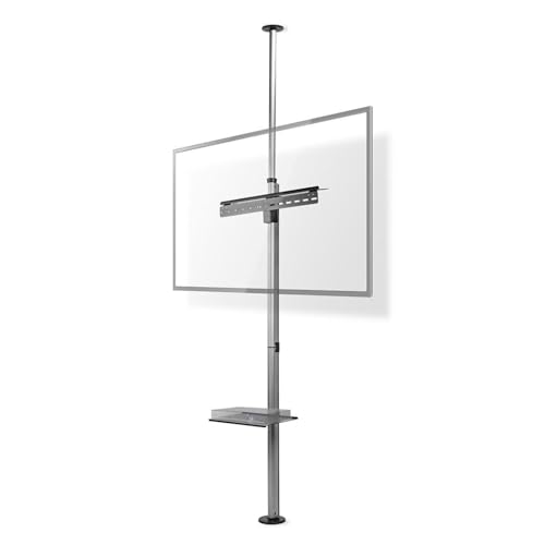 Porta TV Full Motion - 37-70" - Peso massimo supportato dello schermo: 30 kg - inclinabile - Ruotabile - Altezze prestabilite regolabili - Acciaio/Alluminio - Argento/Nero