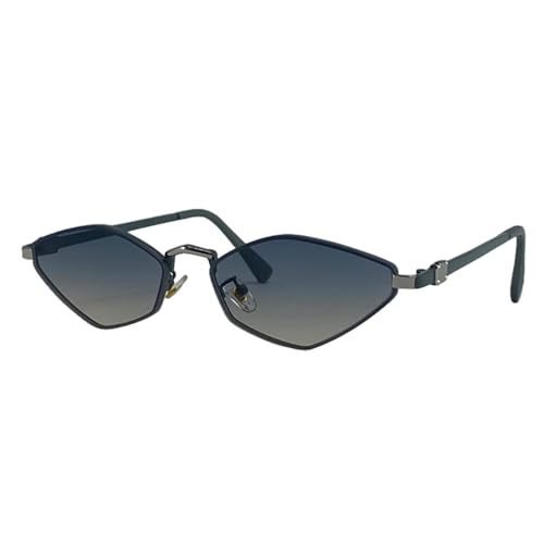 Lunettes de soleil punk pour femme à petite monture tendance vintage avec protection totale UV400