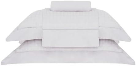 Buddemeyer Jogo de Cama Casal Cetim 300 Fios Damask Square 100% A...