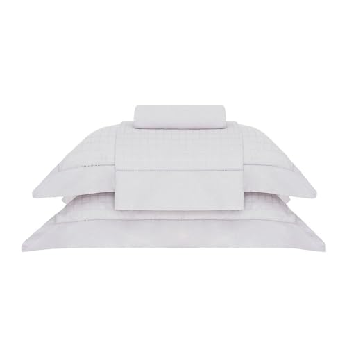 Buddemeyer Jogo de Cama Casal Cetim 300 Fios Damask Square